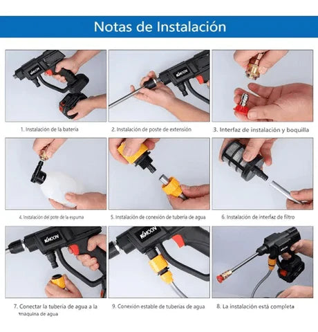 HIDROLAVADORA PORTATIL CON BATERIA