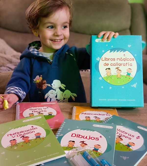 Set 5 Cuadernos Mágicos – Libros de Caligrafía para Niños (MagicBook)