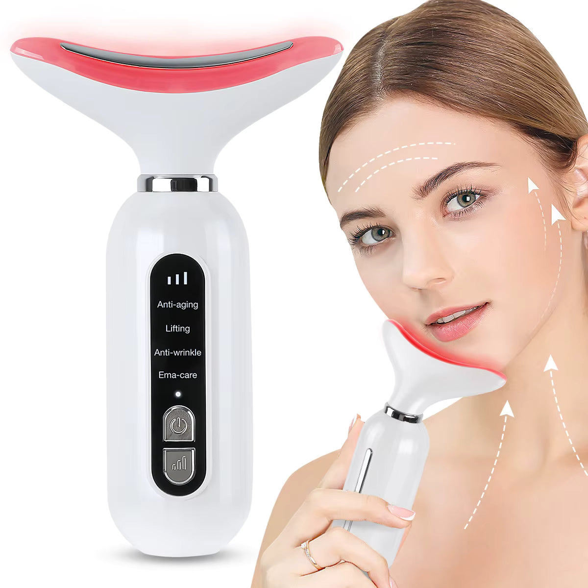 Masajeador Facial y de Cuello LED AR