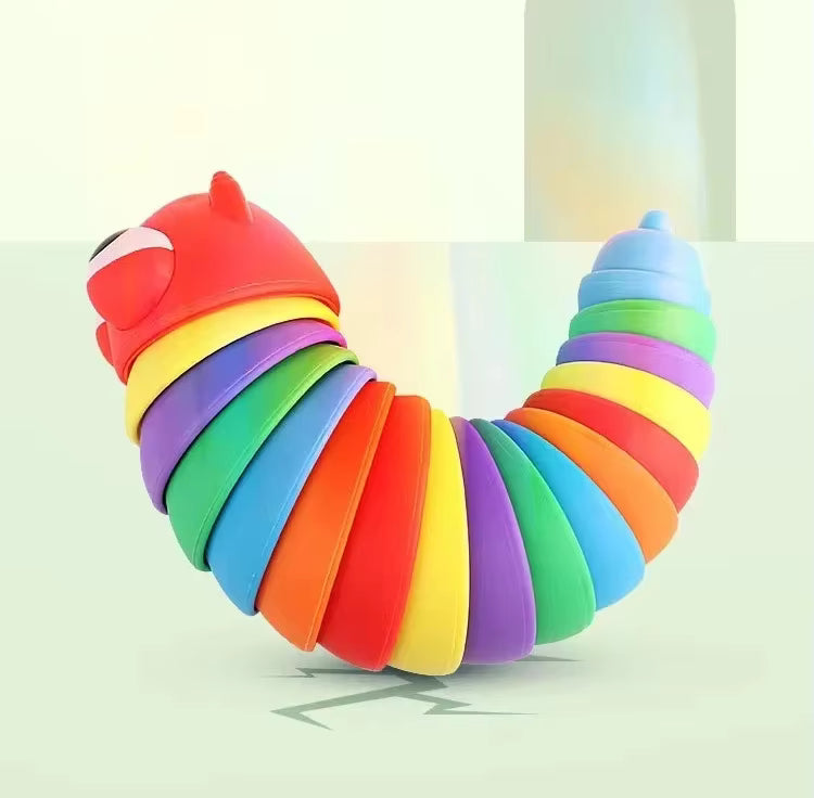 Juguete Sensorial Gusano Kawaii 3D (Fidget)