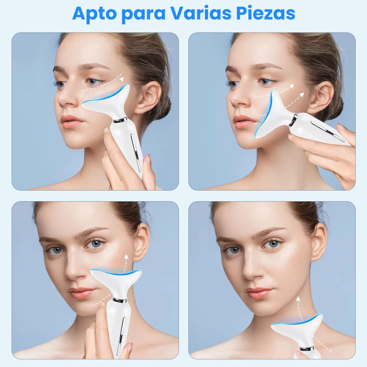 Masajeador Facial y de Cuello LED AR