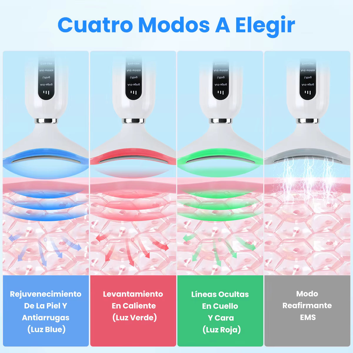 Masajeador Facial y de Cuello LED AR