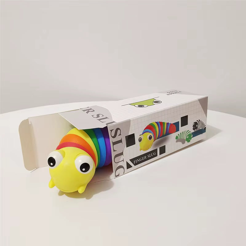 Juguete Sensorial Gusano Kawaii 3D (Fidget)