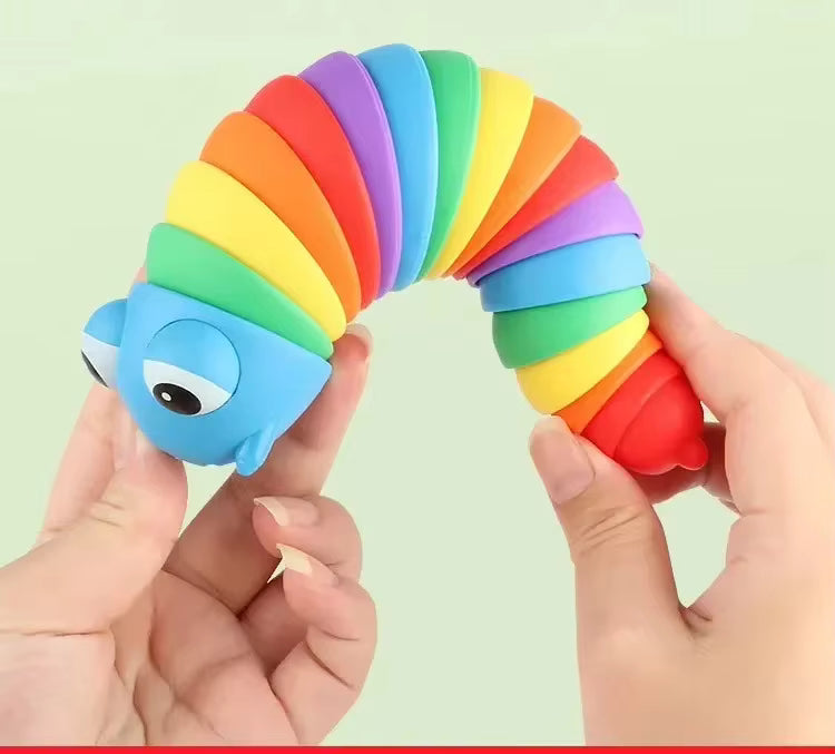 Juguete Sensorial Gusano Kawaii 3D (Fidget)