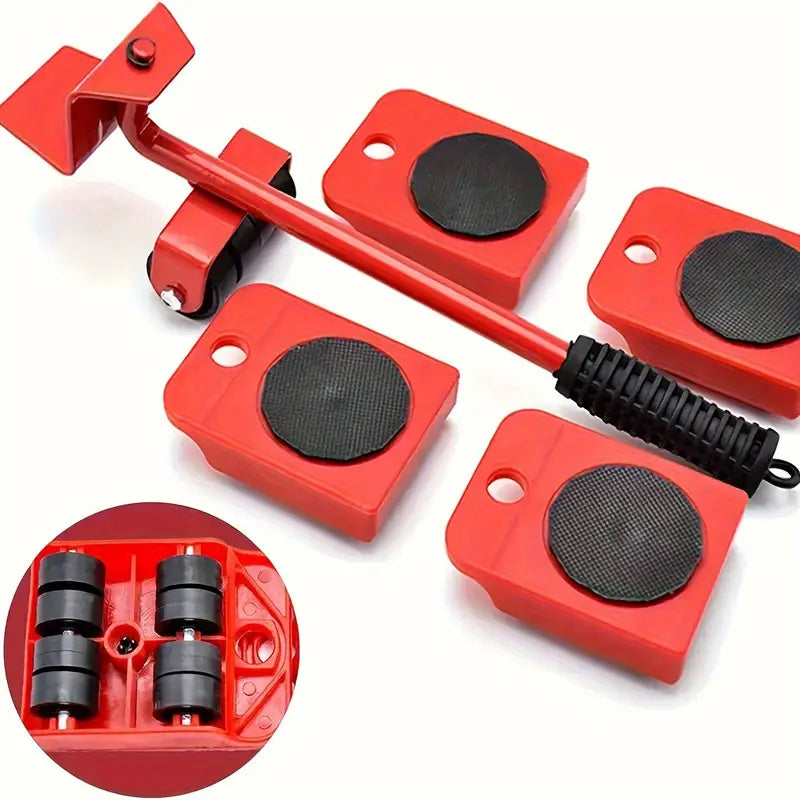 Elevador de Muebles con Ruedas – Set de 5 Piezas